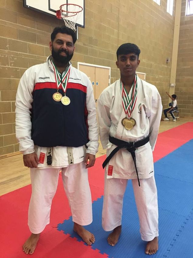 Good Results for Harrow Shotokan.
Rohan took Gold in Kata and Bronze in Kumite.
Nick Jones took Gold in Kumite and Bronze in Kata.
Sensei Shyam took Silver in Kata and the team took Bronze in Team Kata.
All in all, a good day. 
