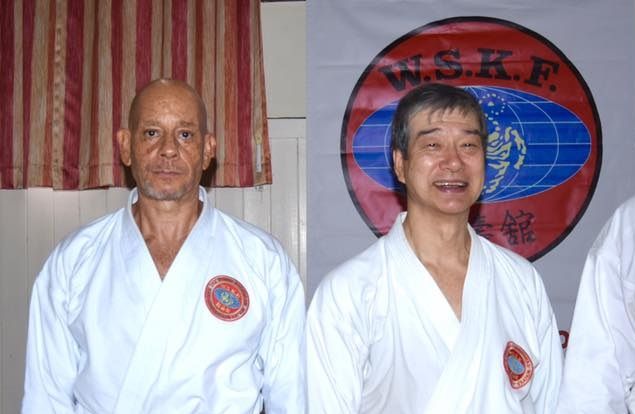 On Saturday 18th of March, Sensei Shyam travelled to Farnham to train with Kasuya Sensei 9th Dan, CHief Instructor to the WSKF. 
Sensei taught some very interesting concepts about watching your opponents breathing and when to attack. 
He was also very complimentary of Asai Sensei, the founder of our JKS. 