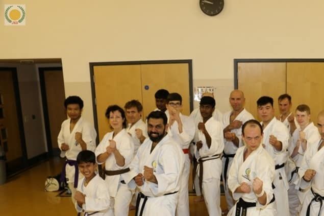 The club had a visit from Henry Bellinger on Wed 18th Sept. Henry has loved in Japan for the last 6 years, grading to 4th Dan there. He trains at the JKS Hombu dojo and Keio University Karate club, which is the oldest Shotokan karate club in Japan. He went through some of the basics taught at the recent JKS Japan Technical seminar and then the kata Hyakuhachi. Great 2 hours.