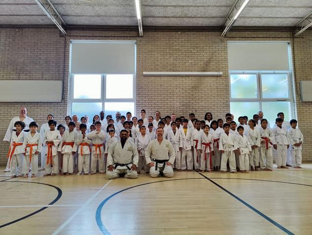Sensei Matt Price conducted the biggest grading the club has hosted with 61 students passing! 
The grading was followed by a kumite seminar with Sensei Matt and a Referees Seminar with Sensei Geogg Dixon.